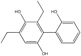4,6-Diethyl-1,1'-biphenyl-2,2',5-triol Struktur