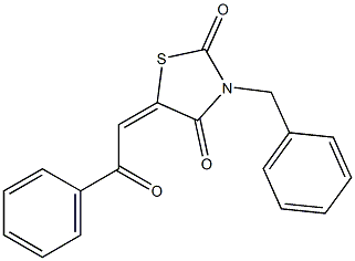 Dihydro-3-benzyl-5-[(benzoyl)methylene]thiazole-2,4-dione