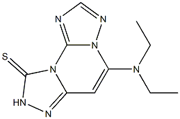  5-Diethylaminobis[1,2,4]triazolo[1,5-a:4',3'-c]pyrimidine-9(8H)-thione