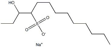 3-Hydroxytridecane-4-sulfonic acid sodium salt Struktur