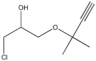 1-(1,1-Dimethyl-2-propynyloxy)-2-hydroxy-3-chloropropane Struktur