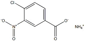 4-Chloro-3-nitrobenzoic acid ammonium salt Structure