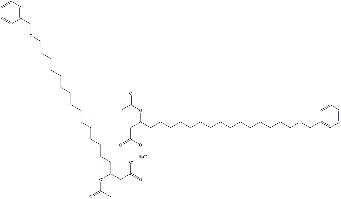 Bis(18-benzyloxy-3-acetyloxystearic acid)barium salt