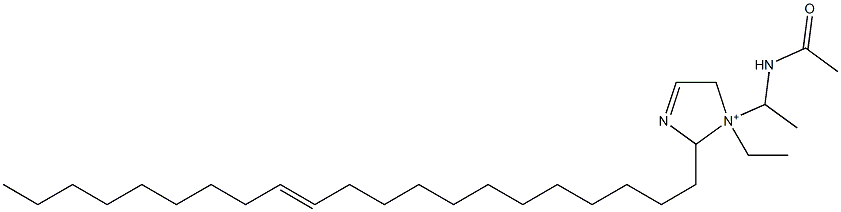 1-[1-(Acetylamino)ethyl]-1-ethyl-2-(12-henicosenyl)-3-imidazoline-1-ium Struktur