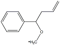 [(1-Phenyl-3-butenyl)oxy]methyl radical 结构式