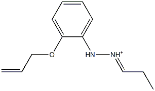 2-[2-(アリルオキシ)フェニル]-1-プロピリデンヒドラジニウム 化学構造式