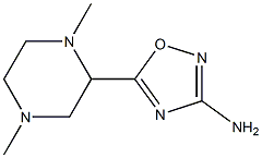 3-Amino-5-(1,4-dimethylpiperazin-2-yl)-1,2,4-oxadiazole Structure