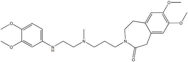 4,5-Dihydro-7,8-dimethoxy-3-[3-[N-methyl-2-(3,4-dimethoxyphenylamino)ethylamino]propyl]-1H-3-benzazepin-2(3H)-one