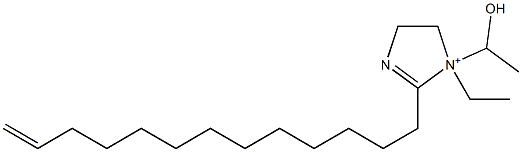 1-Ethyl-1-(1-hydroxyethyl)-2-(12-tridecenyl)-2-imidazoline-1-ium Struktur