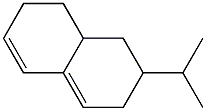 3,4,4a,5,6,7-Hexahydro-6-isopropylnaphthalene Structure