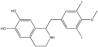  1-(3,5-Diiodo-4-methoxybenzyl)-1,2,3,4-tetrahydroisoquinoline-6,7-diol