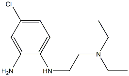 4-クロロ-N-[2-(ジエチルアミノ)エチル]-1,2-ベンゼンジアミン 化学構造式