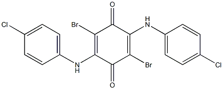 2,5-Bis[(4-chlorophenyl)amino]-3,6-dibromo-2,5-cyclohexadiene-1,4-dione