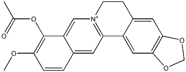 5,6-Dihydro-9-acetyloxy-10-methoxybenzo[g]-1,3-benzodioxolo[5,6-a]quinolizinium