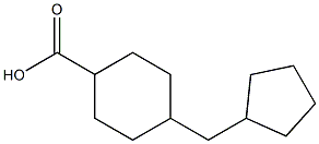 4-(Cyclopentylmethyl)cyclohexanecarboxylic acid Structure