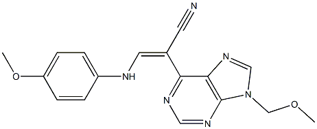  9-(Methoxymethyl)-6-[(E)-2-(4-methoxyphenylamino)-1-cyanoethenyl]-9H-purine