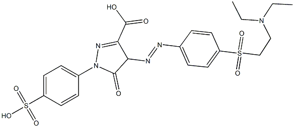 4-[[4-[[2-(Diethylamino)ethyl]sulfonyl]phenyl]azo]-4,5-dihydro-5-oxo-1-(4-sulfophenyl)-1H-pyrazole-3-carboxylic acid|