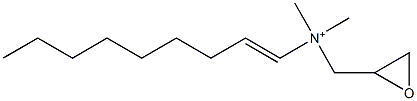 N,N-Dimethyl-N-(1-nonenyl)-2-oxiranemethanaminium Struktur