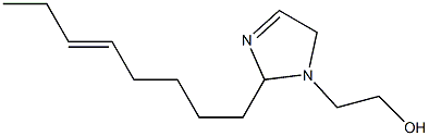 2-(5-Octenyl)-3-imidazoline-1-ethanol,,结构式