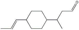 3-[4-(1-Propenyl)cyclohexyl]butanal 结构式