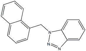 1-[(1-Naphtyl)methyl]-1H-benzotriazole 结构式