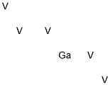 ペンタバナジウム-ガリウム 化学構造式