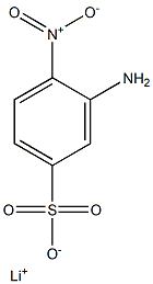 3-Amino-4-nitrobenzenesulfonic acid lithium salt 结构式