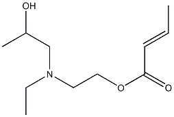 (E)-2-Butenoic acid 2-[N-ethyl-N-(2-hydroxypropyl)amino]ethyl ester Structure