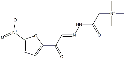 2-[2-[(5-Nitro-2-furoyl)methylene]hydrazino]-N,N,N-trimethyl-2-oxoethanaminium Structure