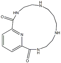 3,6,10,13,19-Pentaazabicyclo[13.3.1]nonadeca-15(19),16,18(1)-triene-2,14-dione Struktur
