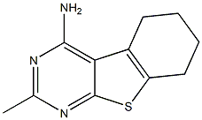 4-Amino-5,6,7,8-tetrahydro-2-methyl[1]benzothieno[2,3-d]pyrimidine Structure