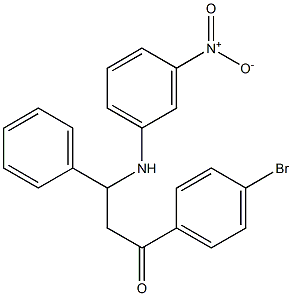 1-(4-Bromophenyl)-3-(phenyl)-3-[(3-nitrophenyl)amino]propan-1-one