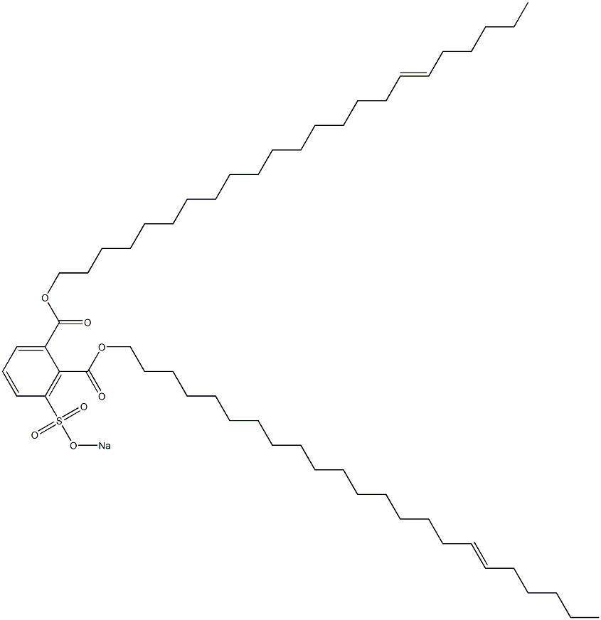 3-(Sodiosulfo)phthalic acid di(17-tricosenyl) ester Structure