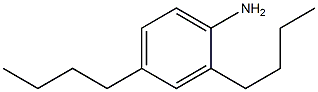 2,4-ジブチルアニリン 化学構造式