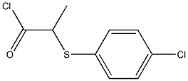 2-(4-Chlorophenylthio)propionyl chloride Structure