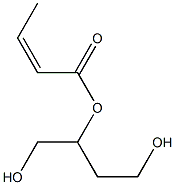 イソクロトン酸3-ヒドロキシ-1-(ヒドロキシメチル)プロピル 化学構造式