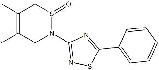 2-(5-Phenyl-1,2,4-thiadiazol-3-yl)-4,5-dimethyl-3,6-dihydro-2H-1,2-thiazine 1-oxide Structure