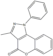 1-Phenyl-3-methyl[1]benzopyrano[4,3-c]pyrazole-4(1H)-one