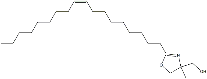 4,5-ジヒドロ-4-メチル-2-[(Z)-9-オクタデセニル]-4-オキサゾールメタノール 化学構造式