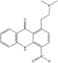 1-(2-Dimethylaminoethyl)-4-nitroacridin-9(10H)-one 结构式