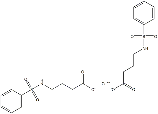 Bis[4-(phenylsulfonylamino)butanoic acid]calcium salt,,结构式
