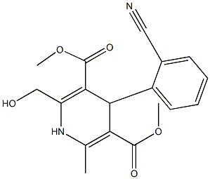  2-Hydroxymethyl-6-methyl-1,4-dihydro-4-(2-cyanophenyl)-3,5-pyridinedicarboxylic acid 3,5-dimethyl ester