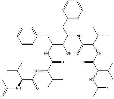 N,N'-[(1S,3S)-1,3-Dibenzyl-2-hydroxy-1,3-propanediyl]bis[(2S)-2-[[(2S)-2-(acetylamino)-1-oxo-3-methylbutyl]amino]-3-methylbutyramide]