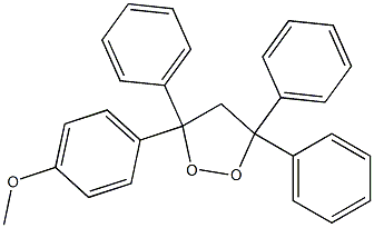 3-(4-Methoxyphenyl)-3,5,5-triphenyl-1,2-dioxolane 结构式