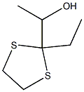 1-(2-エチル-1,3-ジチオラン-2-イル)エタノール 化学構造式