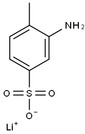 3-アミノ-4-メチルベンゼンスルホン酸リチウム 化学構造式