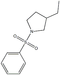 1-(Phenylsulfonyl)-3-ethylpyrrolidine Structure