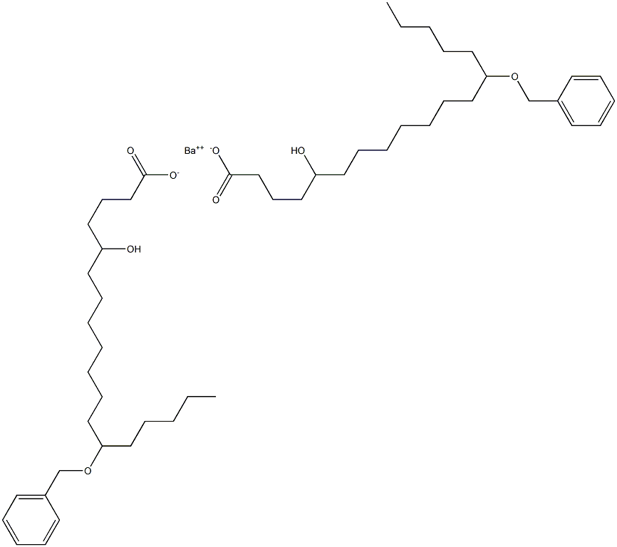 Bis(13-benzyloxy-5-hydroxystearic acid)barium salt|