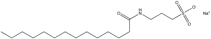 3-Tetradecanoylamino-1-propanesulfonic acid sodium salt Structure