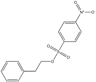 4-ニトロベンゼンスルホン酸2-フェニルエチル 化学構造式